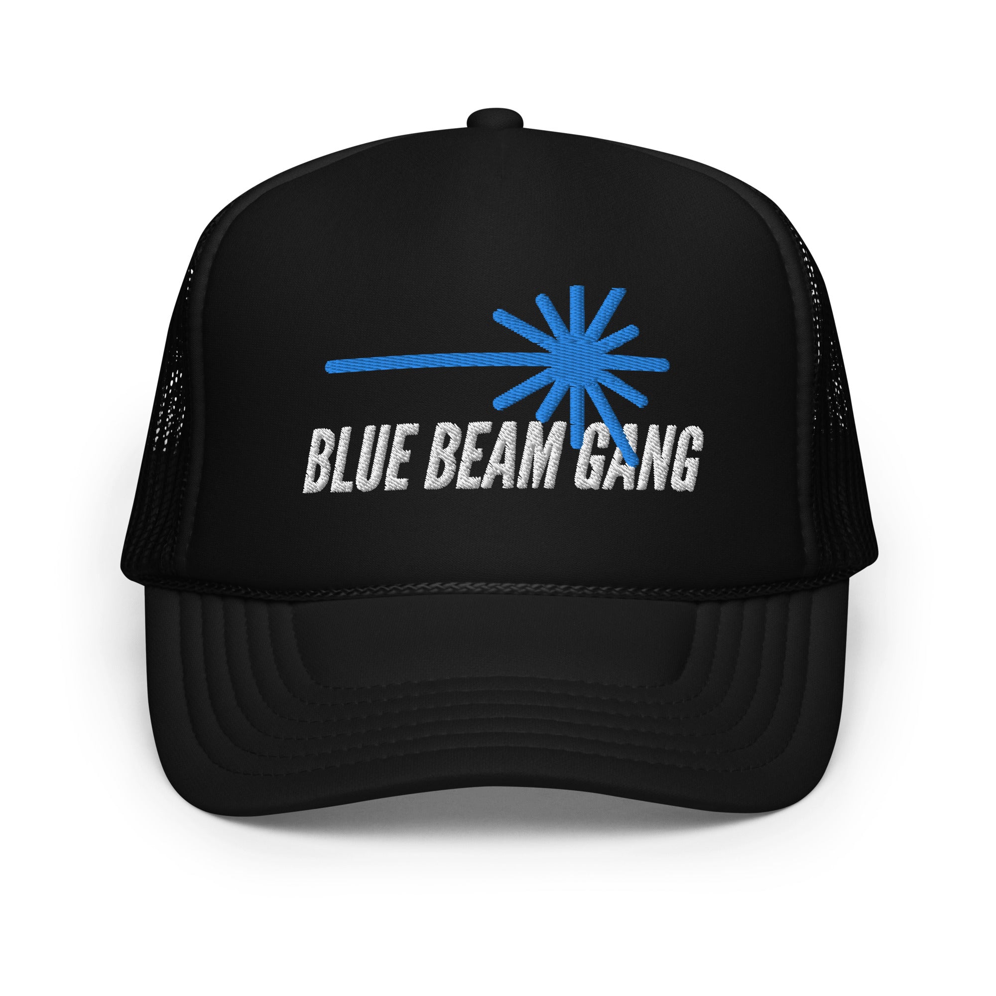 Blue Beam Gang Foam trucker hat