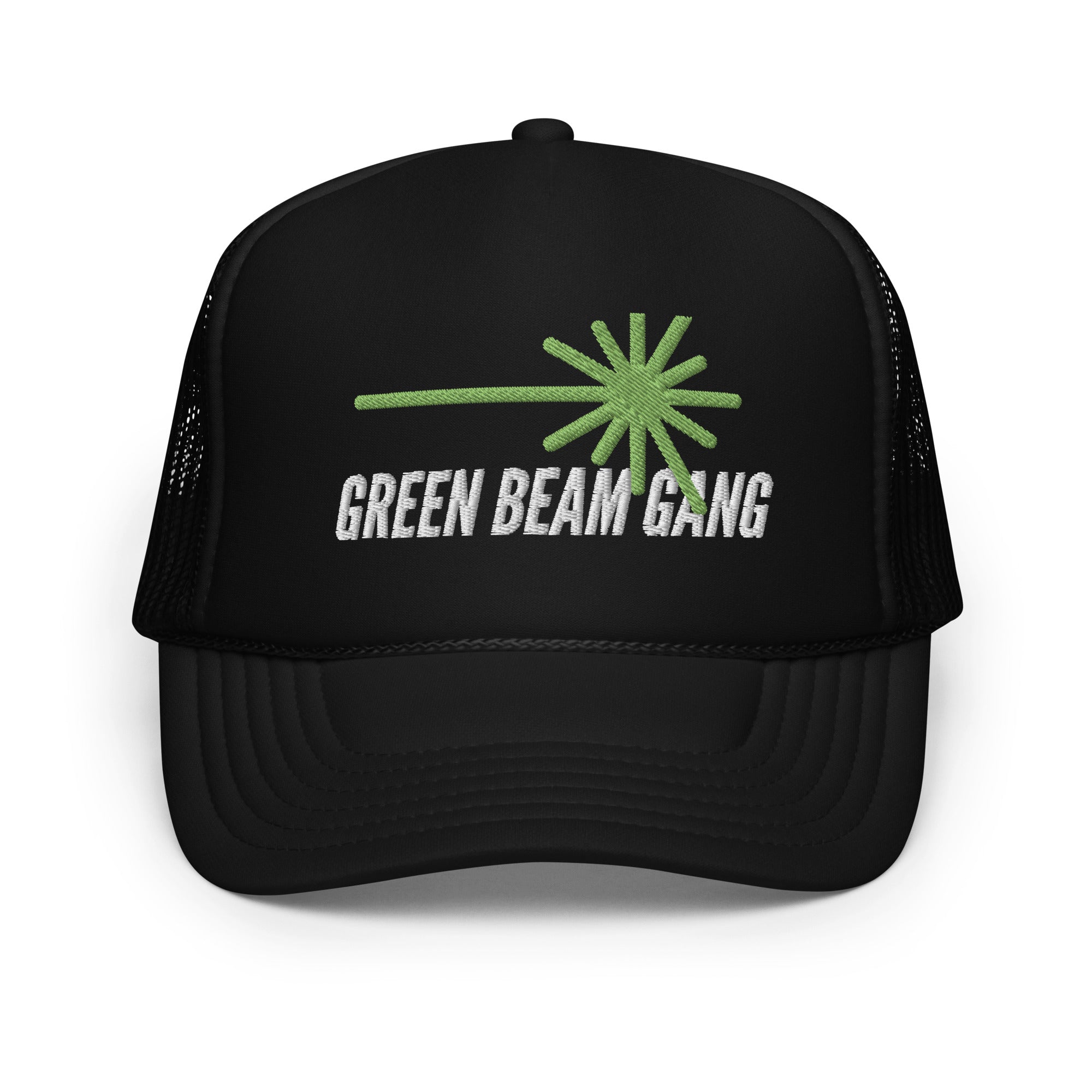 Green Beam Gang Foam trucker hat