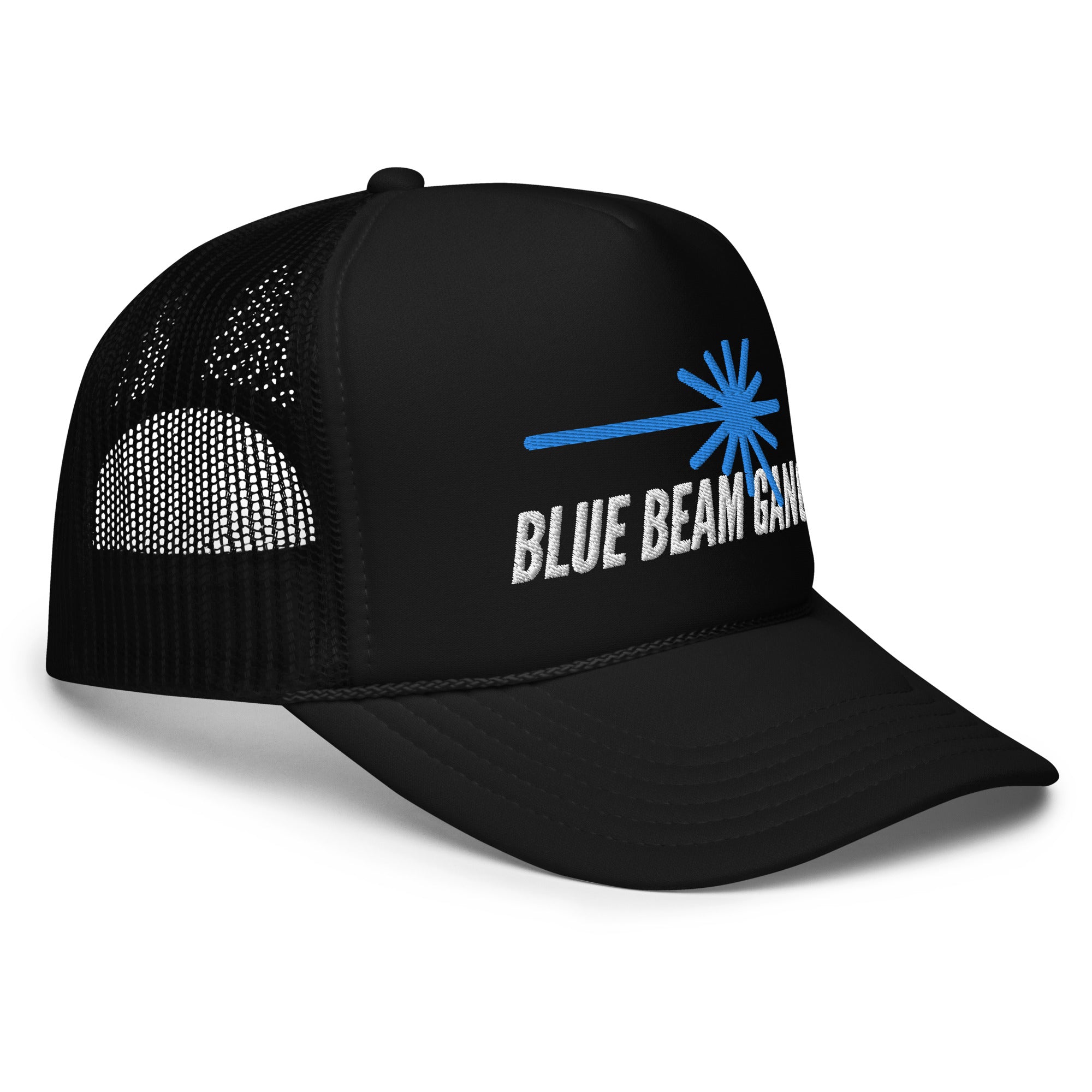 Blue Beam Gang Foam trucker hat