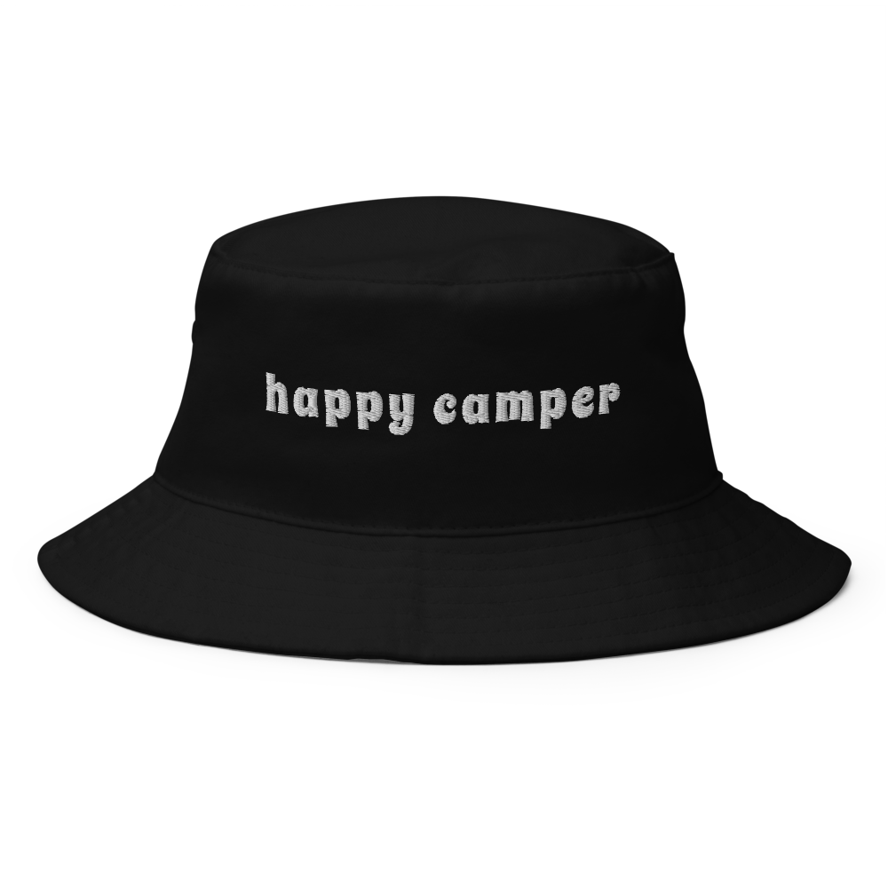 "happy camper" Bucket Hat